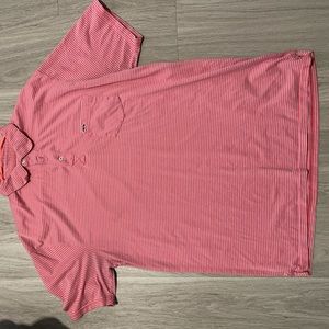 Fish Hippie polo - Red and light blue striped